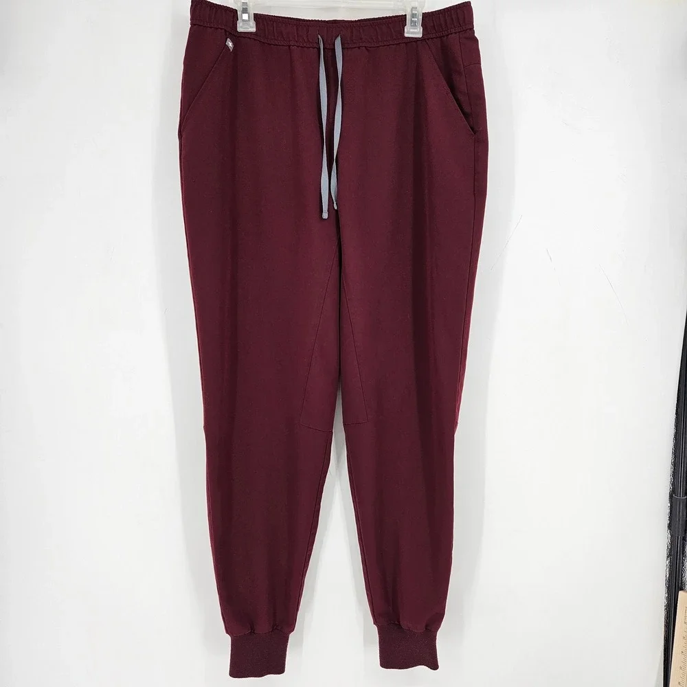 Figs Scrub Pants Mens XL Tansen Nurses Healthcare Uniforms‎ Jogger Burgundy
